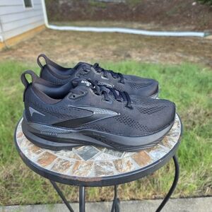 Brooks Glycerin GTS 22 1204351B020 Black Running Shoes Women's Size 8.5 Worn 1x